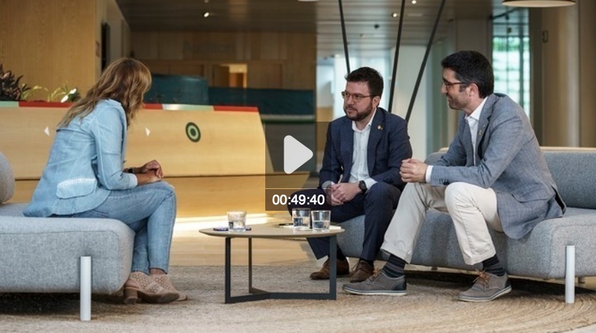 Aragonés i Puigneró: «Cataluña debe ser digitalizada en masa» con Xantal Llavina